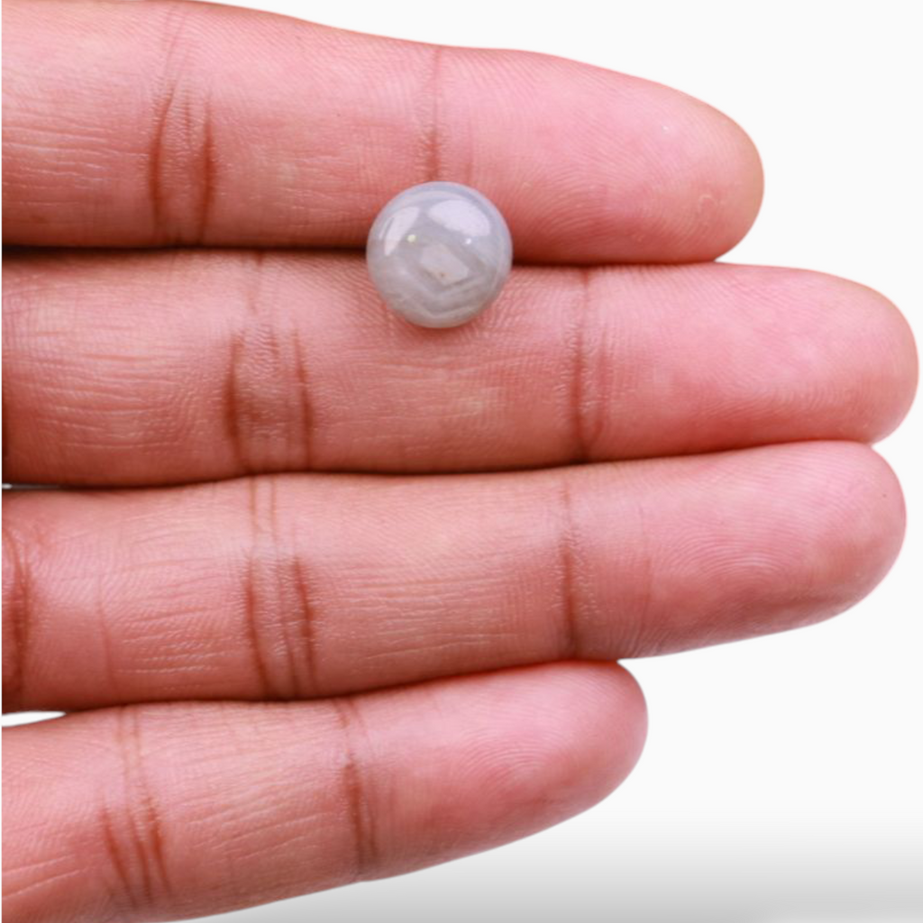 10.82 Carats Star Blue Sapphire in Round Cabochon Shape & 10.6mm Size