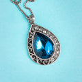London Blue Topaz Stone Pure Silver 925 Pear Shape Pendant (PEN0168)