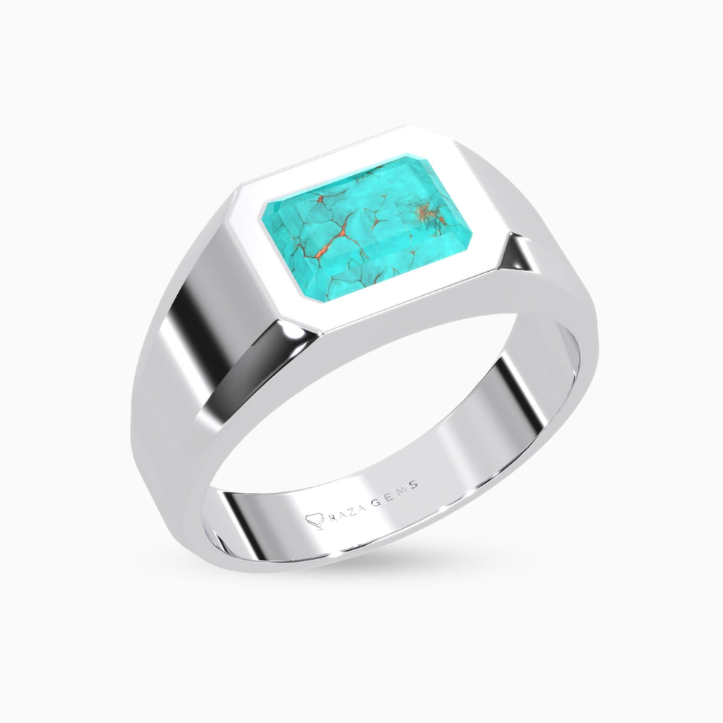 Turquoise (Feroza) Rings Atiya Silver 925