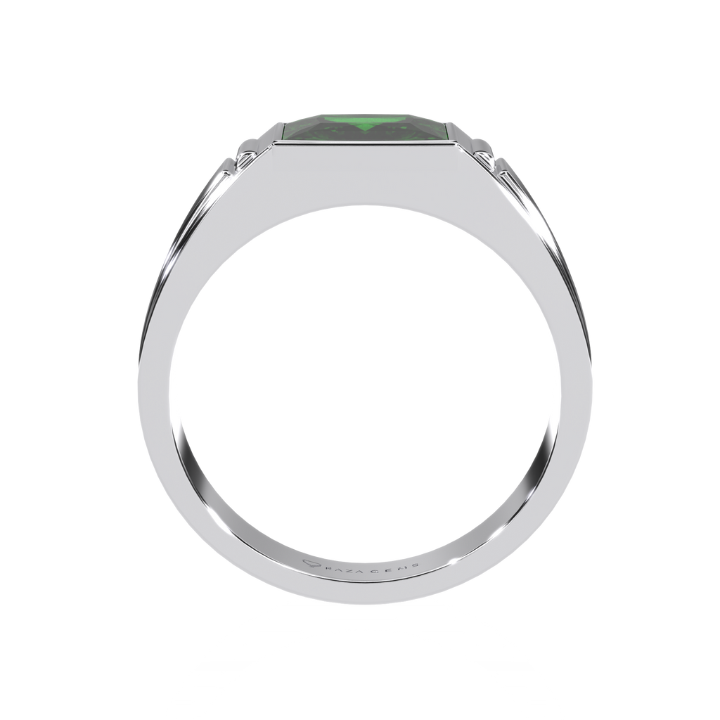 Emerald Ring Hassan  Silver