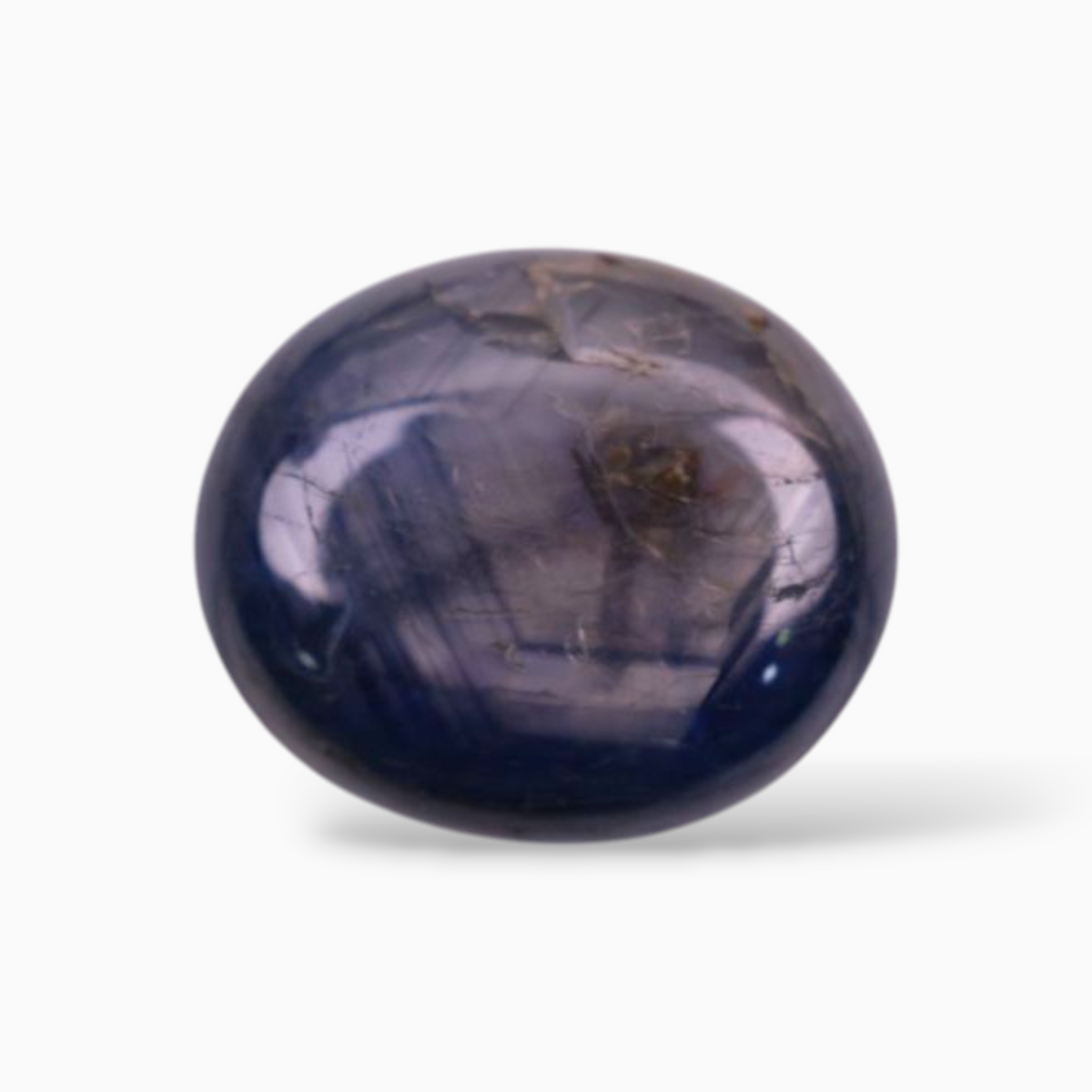 11.38 Carats Star Blue Sapphire in Oval Cabochon Shape & 12.6x10.8mm Size
