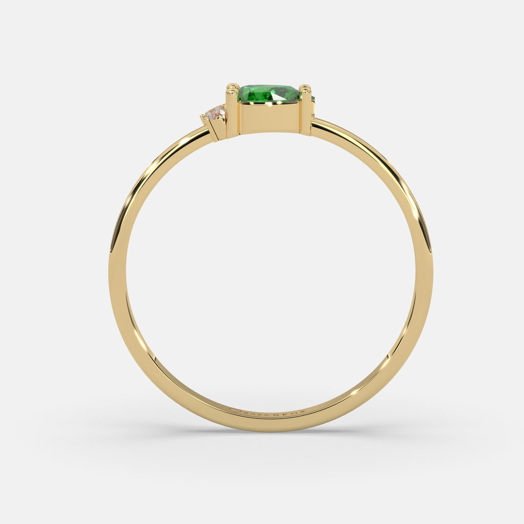 Hajar Emerald Ring 18K Yellow Gold