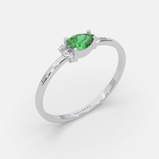 Emerald Ring Ibtihaj Silver 925