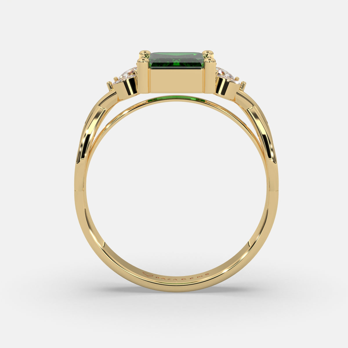 Batul Emerald Ring 18K Yellow Gold
