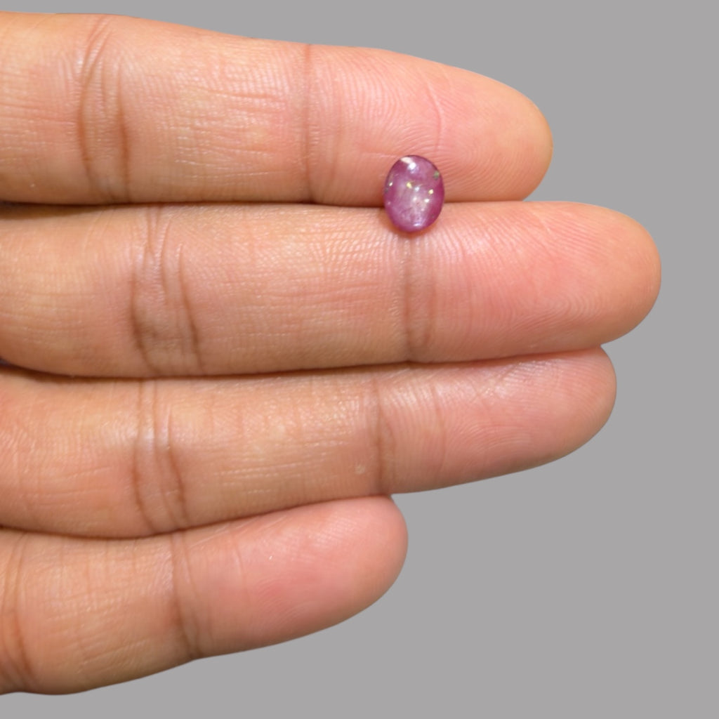 1.37 Carat Rare Pink Star Ruby - Unheated & Natural