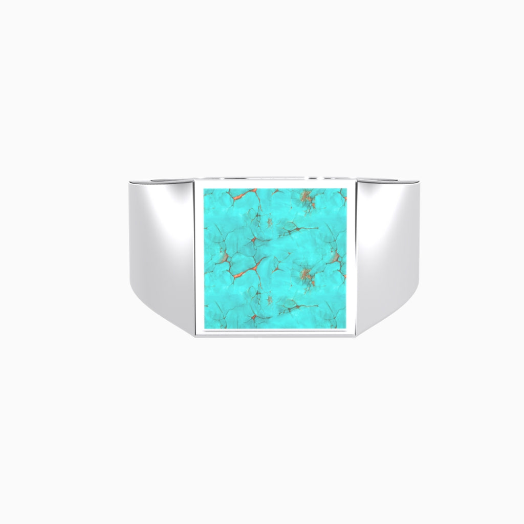 Turquoise (Feroza) Hamida Ring Silver