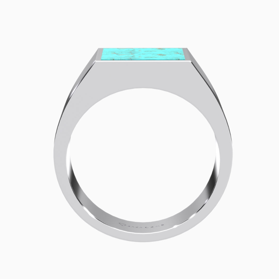 Turquoise (Feroza) Hamida Ring Silver