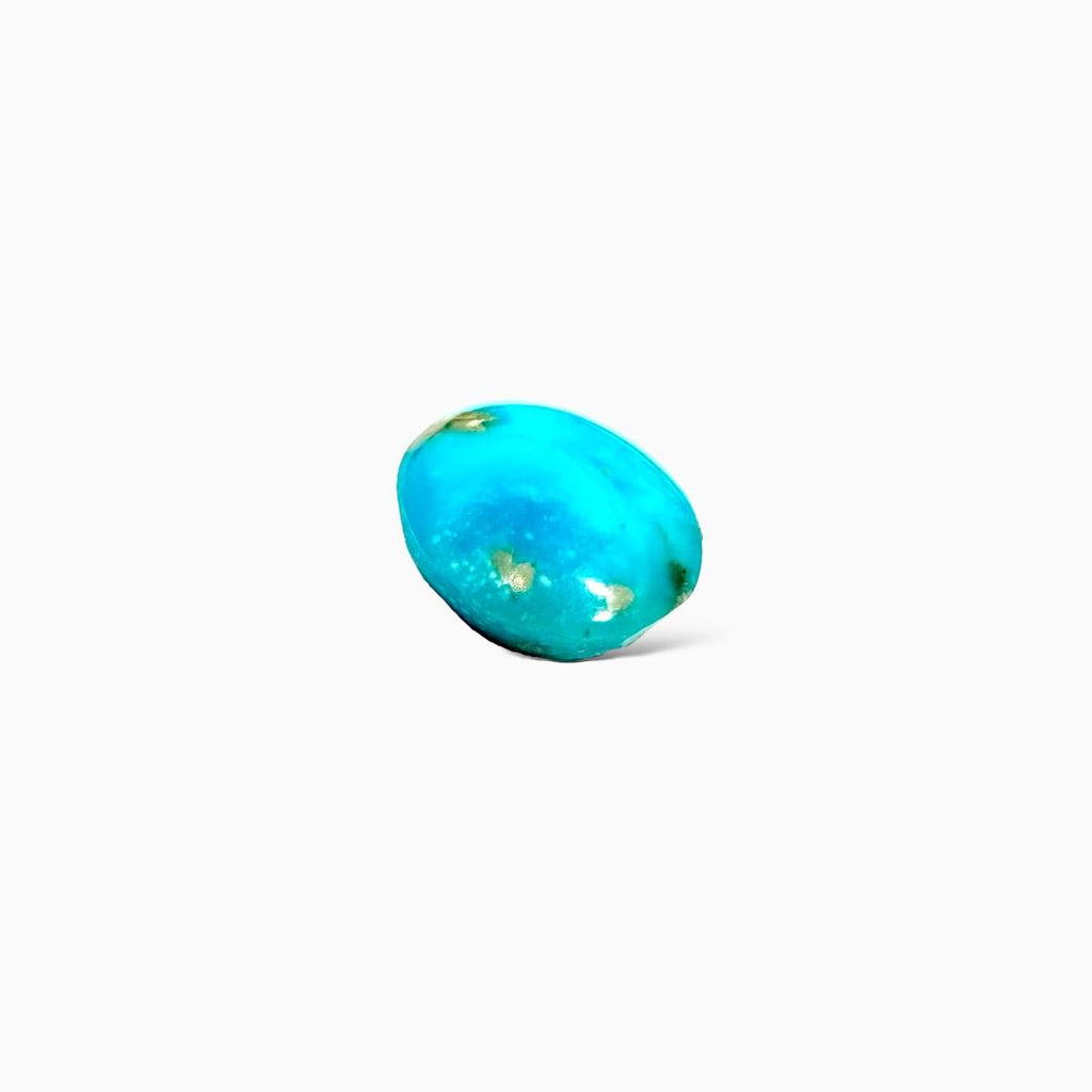 Natural Iran Turquoise 14.06 Carats Oval Cabochon Shape (18X16mm)