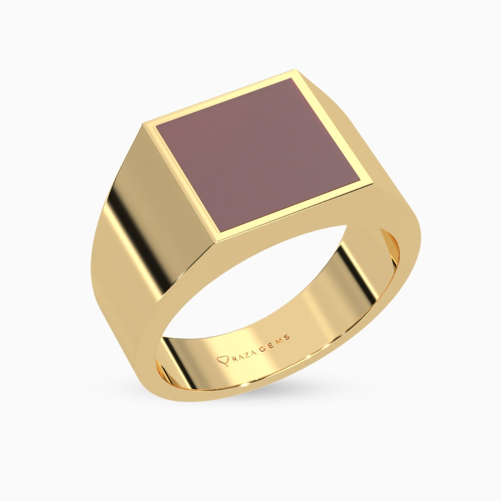 Garnet Rings Nafisa Yellow Gold