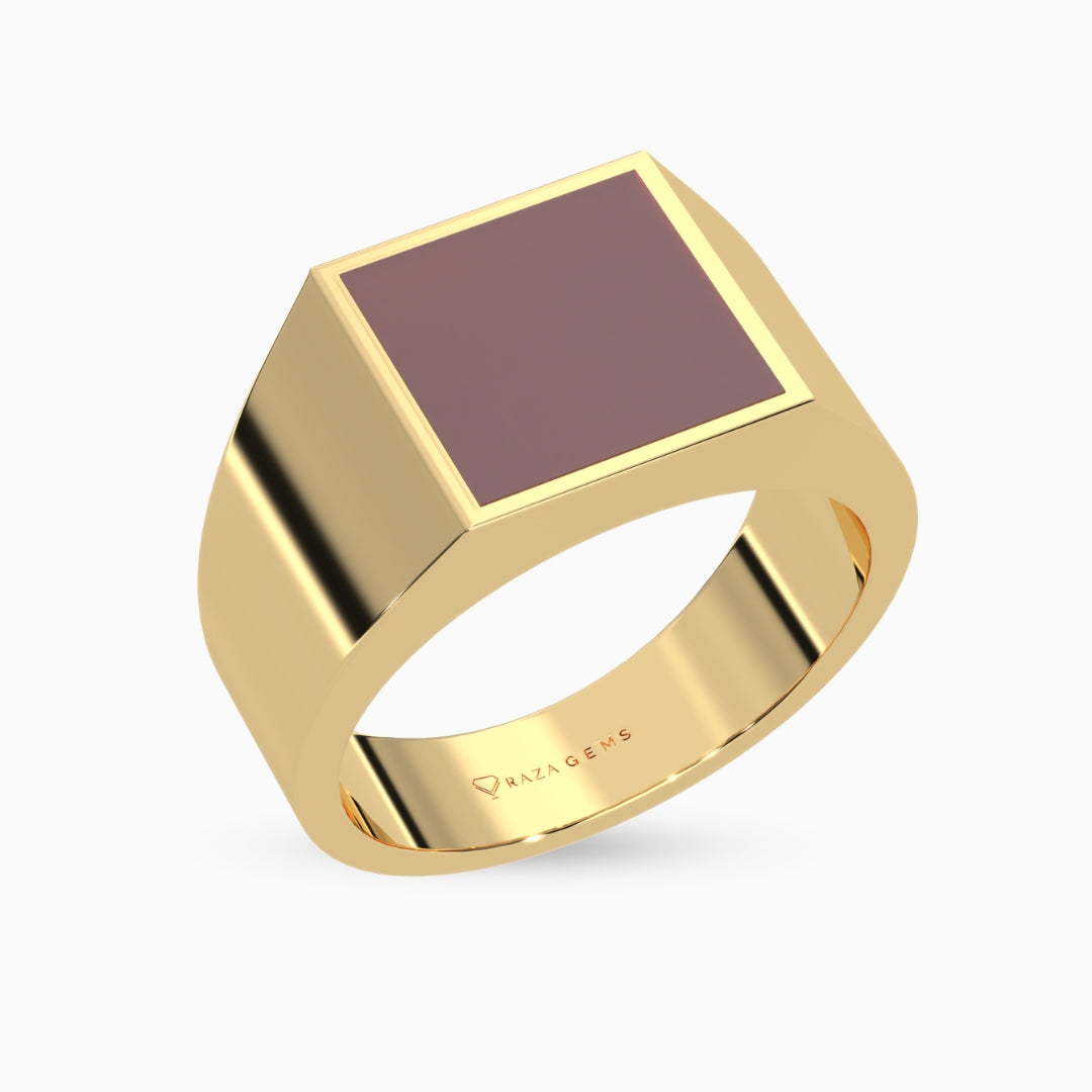 Garnet Rings Nafisa Yellow Gold