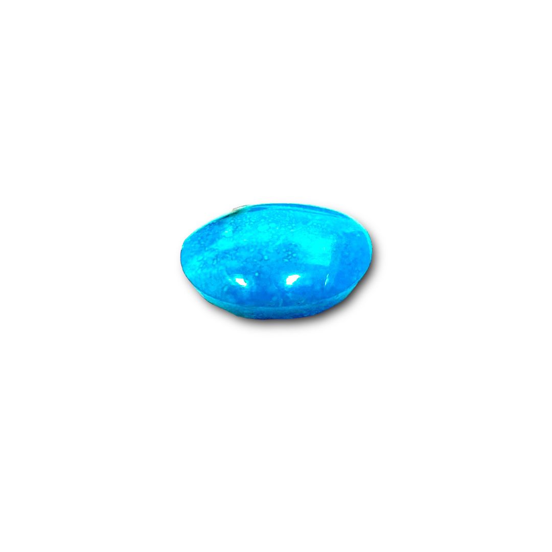 Natural Iran Turquoise 17.92 Carats Oval Cabochon Shape (15X20 mm )