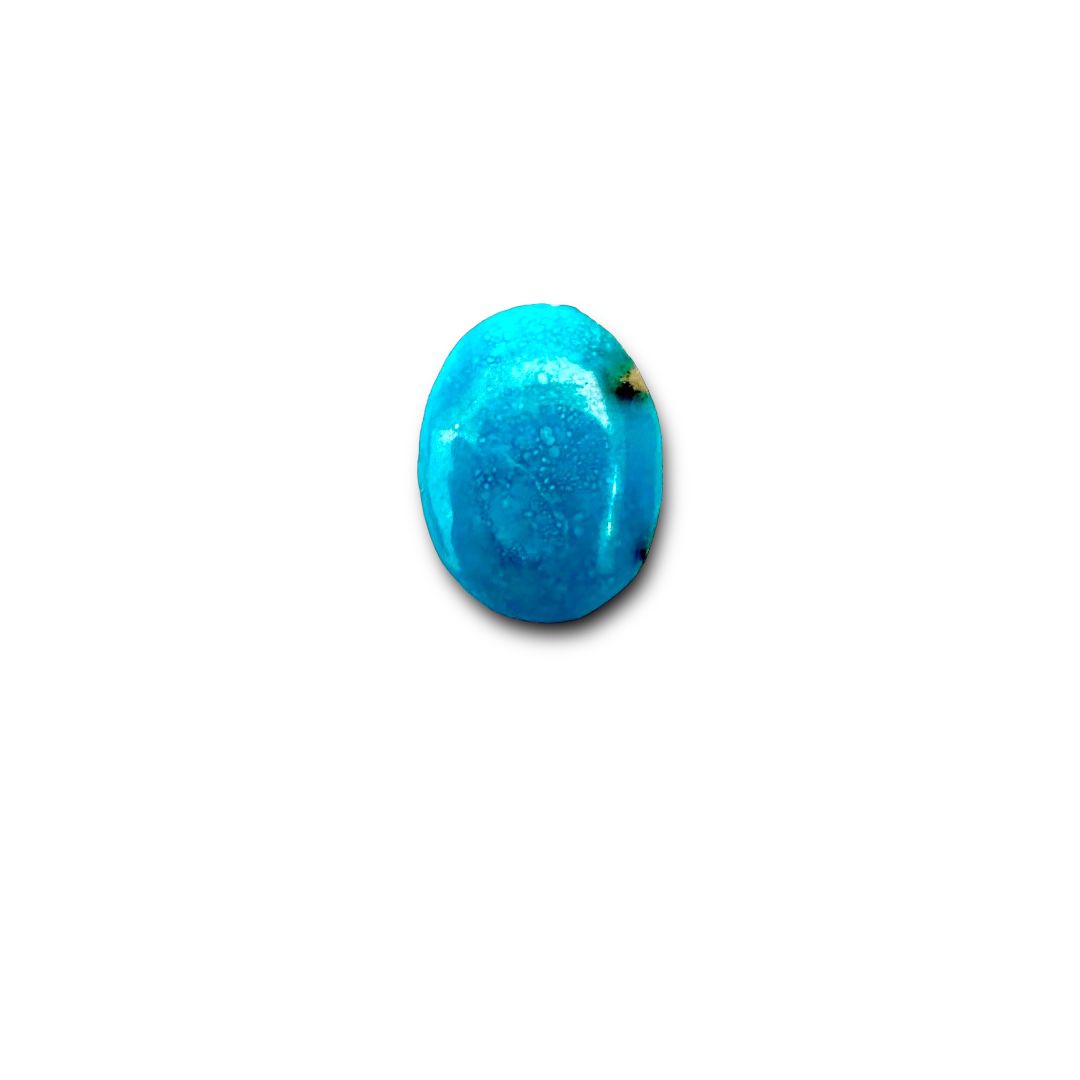 Natural Iran Turquoise 17.92 Carats Oval Cabochon Shape (15X20 mm )