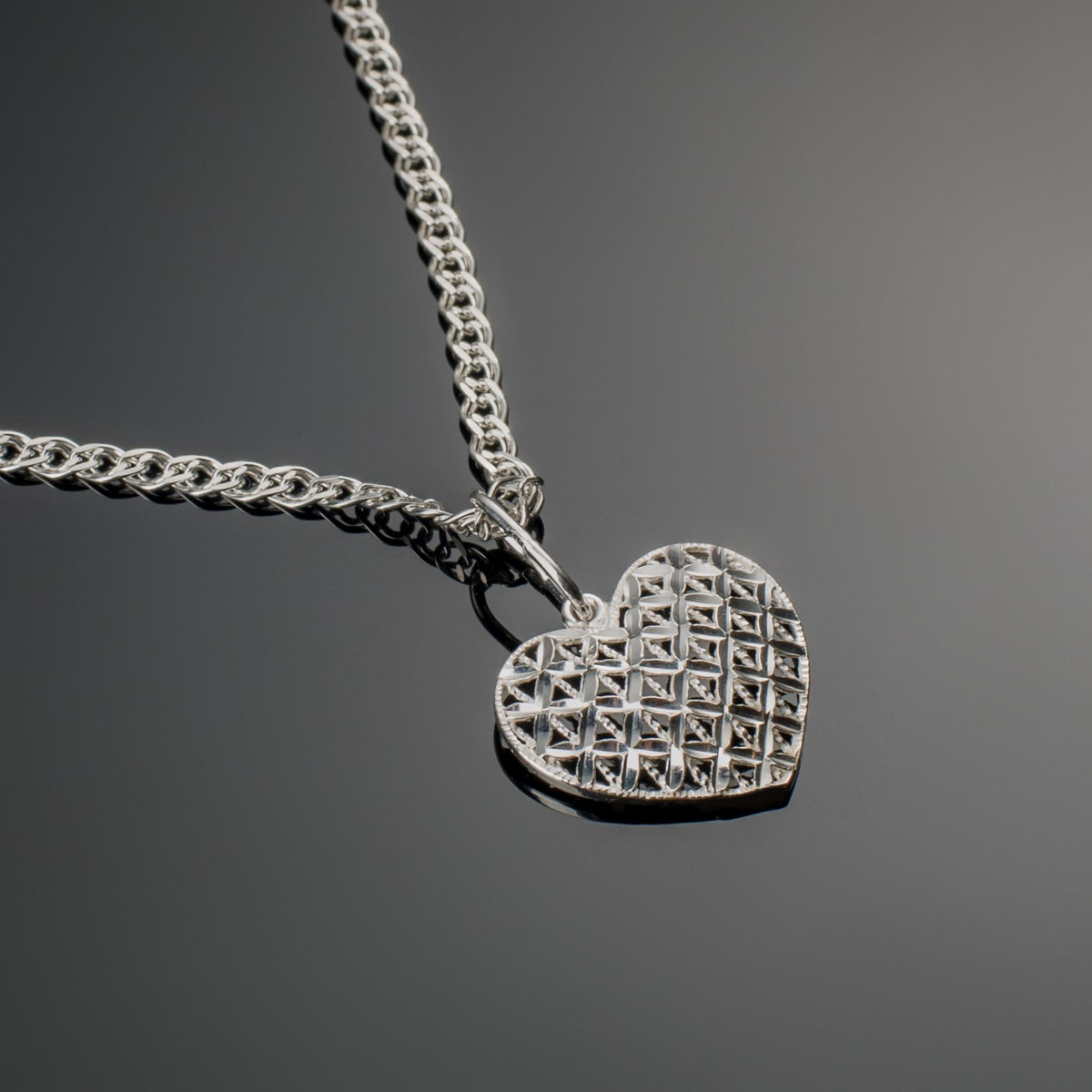 (PEN0083) Natural Silver Heart Pendant (Quality 925)
