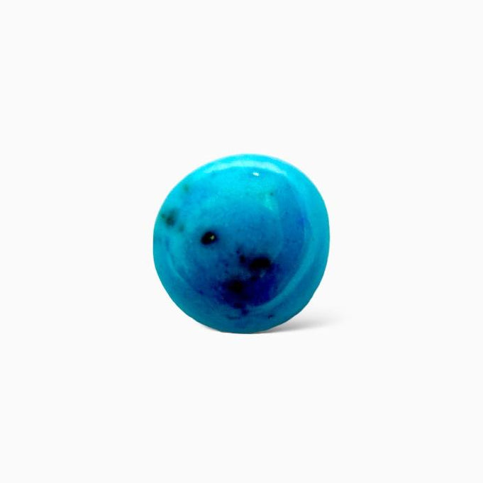 Natural Iran Turquoise 18.30 Carats Oval Cabochon Shape (16.5X15mm)