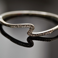 White Stone and Silver (Quality 925) Bracelet for Women (BRA0188)