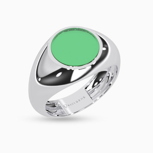 Emerald Rings Nadia Silver