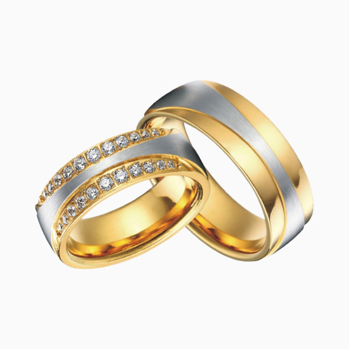 Moissanite  with Pure 18K Yellow Gold Ring for Women (RINg0960)