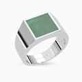 Green Malachite Rings Midha Silver