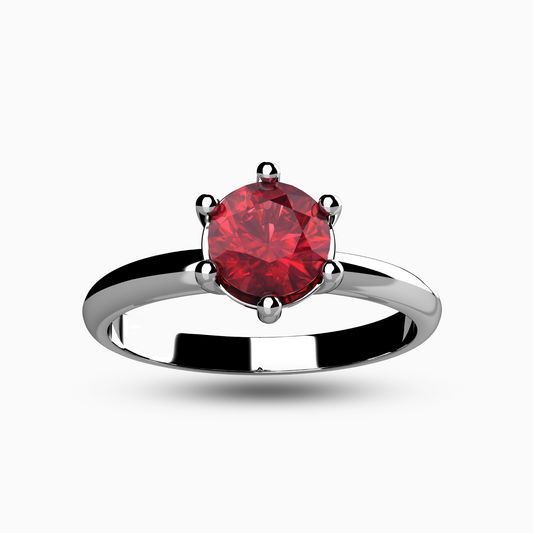 Natural Ruby (Manik) Ring with Pure Silver (925) (RING0900)