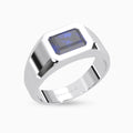 Blue Sapphire Ring Amal Silver