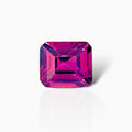 Natural Rhodolite Garnet Stone 1.66 Carats Emerald Cut 5.8 x 6.6 mm