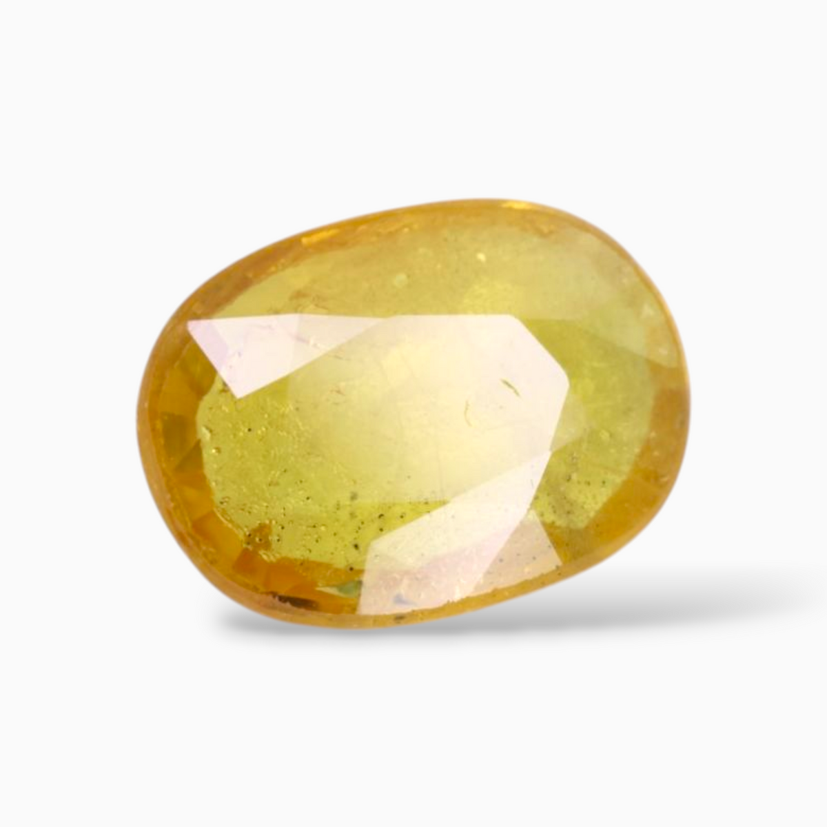 2.03 Carats Yellow Sapphire Stone Oval Shape & 10.2x7.4mm Size