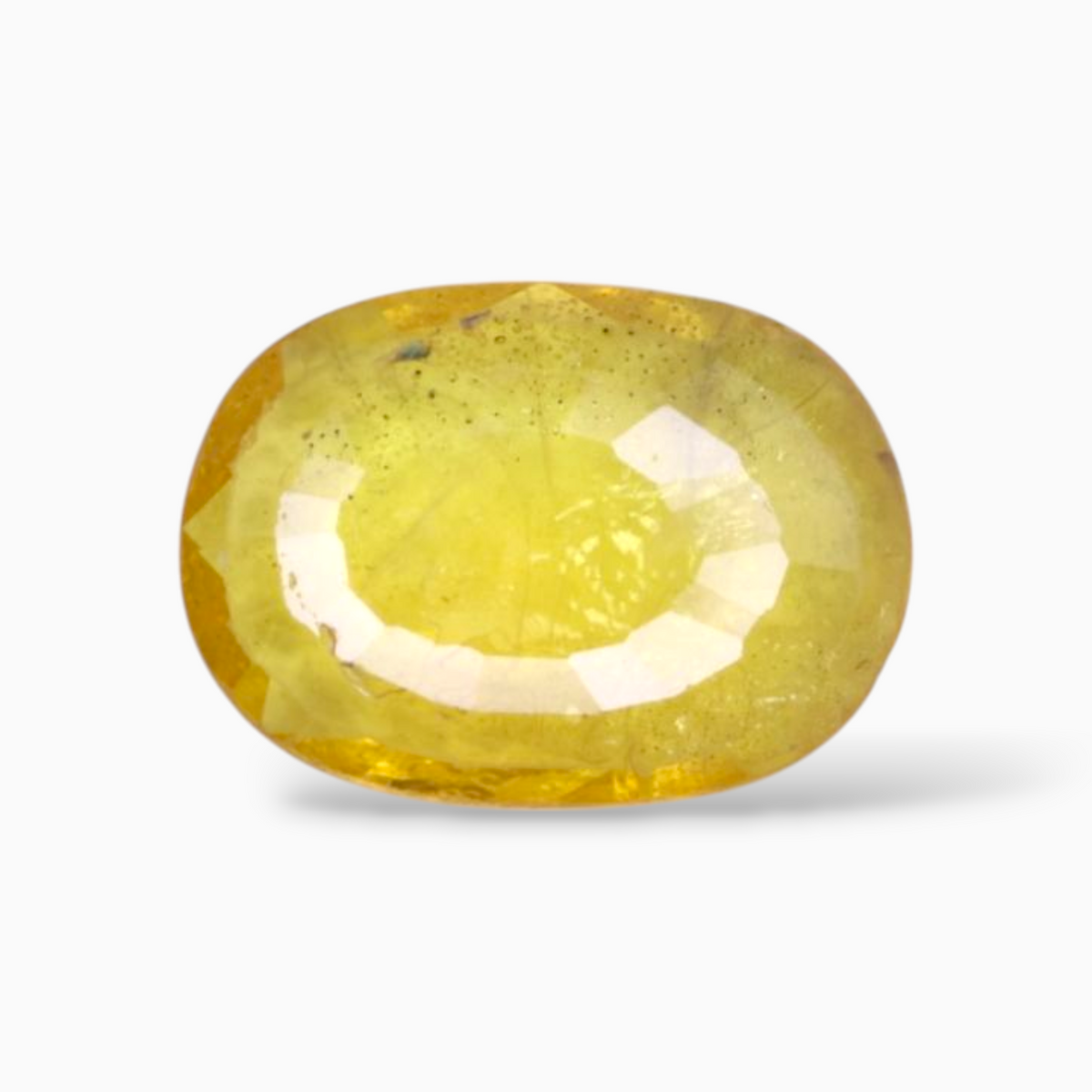 2.03 Carats Yellow Sapphire Stone Oval Shape & 10.2x7.4mm Size
