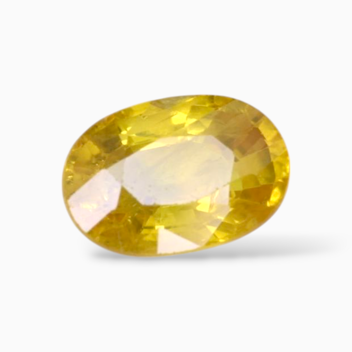 2.26 Carats Yellow Sapphire Stone Oval Shape & 13.2x9.9mm Size