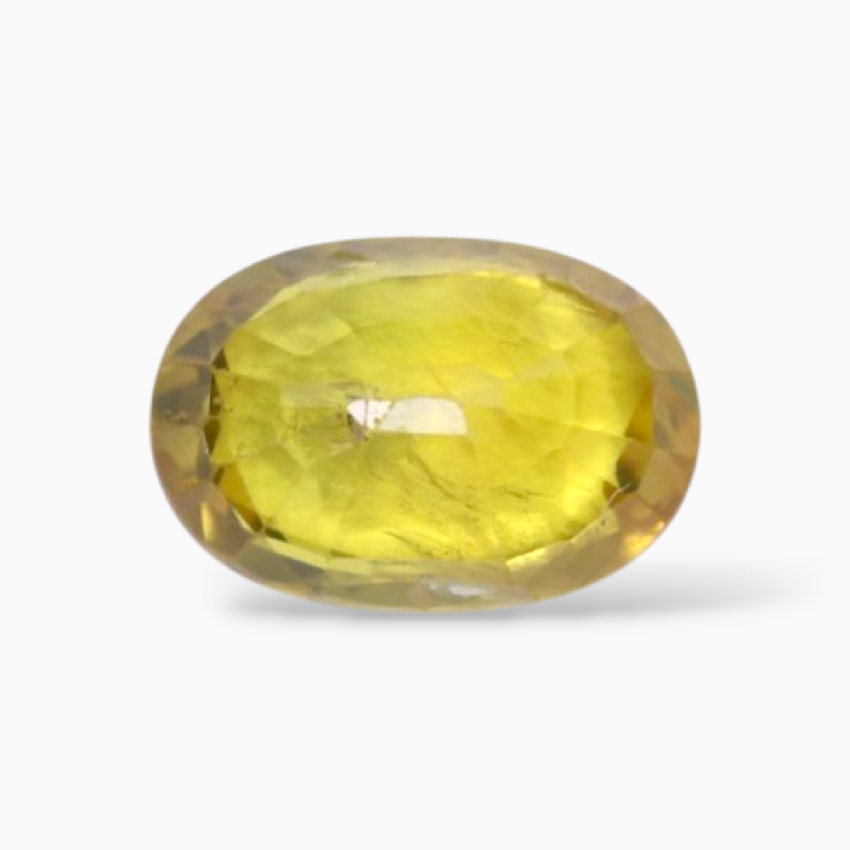 2.26 Carats Yellow Sapphire Stone Oval Shape & 13.2x9.9mm Size