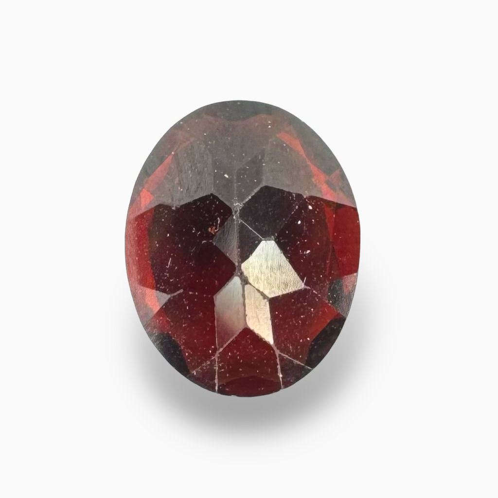 2.50 Carats Red Garnet Stone  Oval Cut 8x10 mm Perfect Size For Ring