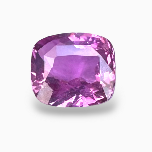 2.55 Carats Pink Sapphire Cushion Cut