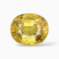 2.58 Carats Yellow Sapphire Stone Oval Shape & 8x6.8mm Size