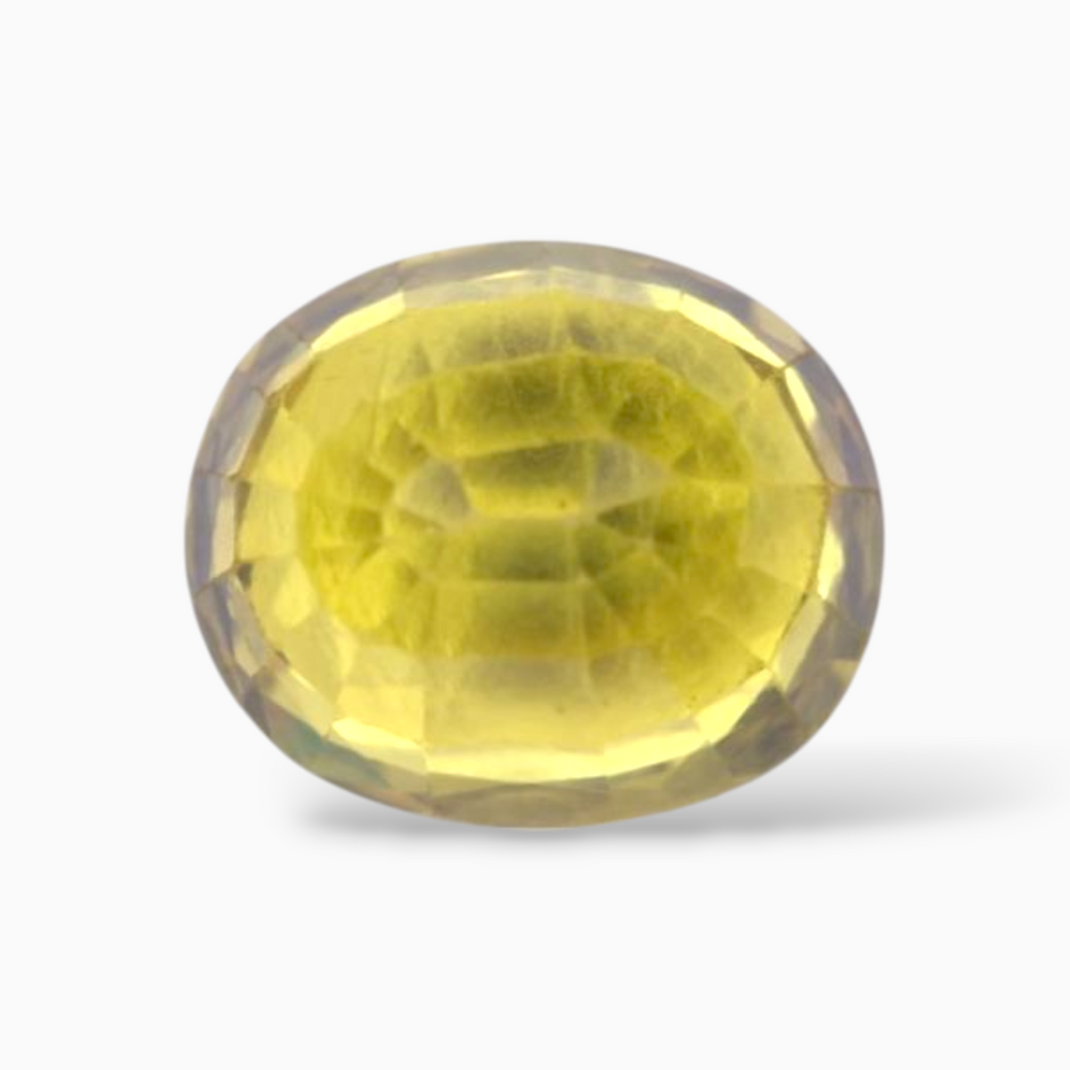 2.58 Carats Yellow Sapphire Stone Oval Shape & 8x6.8mm Size