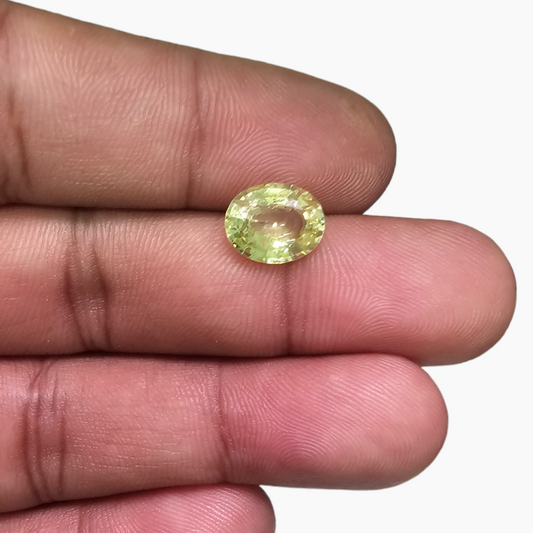 Natural Beryl Stone in Oval Shape 2.64 Carats From Africa Origin