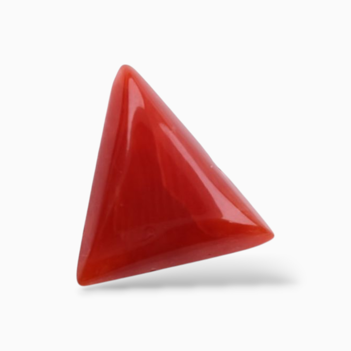 Buy Natural  Red Moonga Stone For Sale 2.68 Carats Triangle Shape Size 10mm