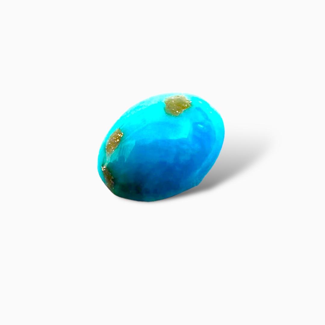 Natural Persian Turquoise 2.60 Carats Oval Cabochon Shape (10X8 mm )