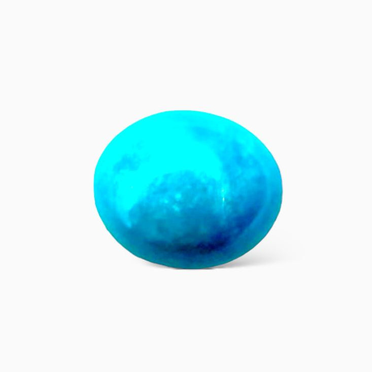Natural Persian Turquoise 2.74 Carats Oval Cabochon Shape (10.5X8.5mm )