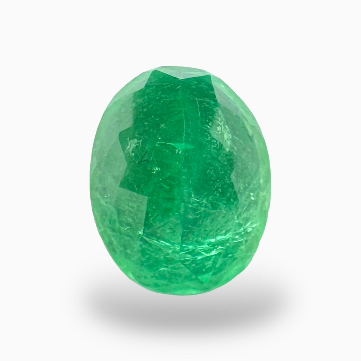 2.75 Carats Natural Colombian Emerald Oval Cut 10X7 mm