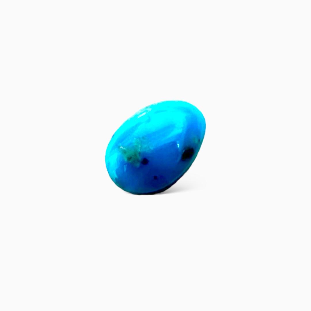 Natural Persian Turquoise 2.86 Carats Oval Cabochon Shape (12X8.7mm )