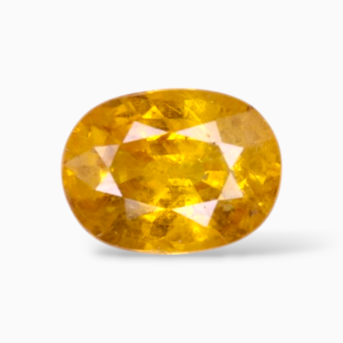 2.93 Carats Yellow Sapphire Stone Oval Shape & 9.5x7.2mm Size