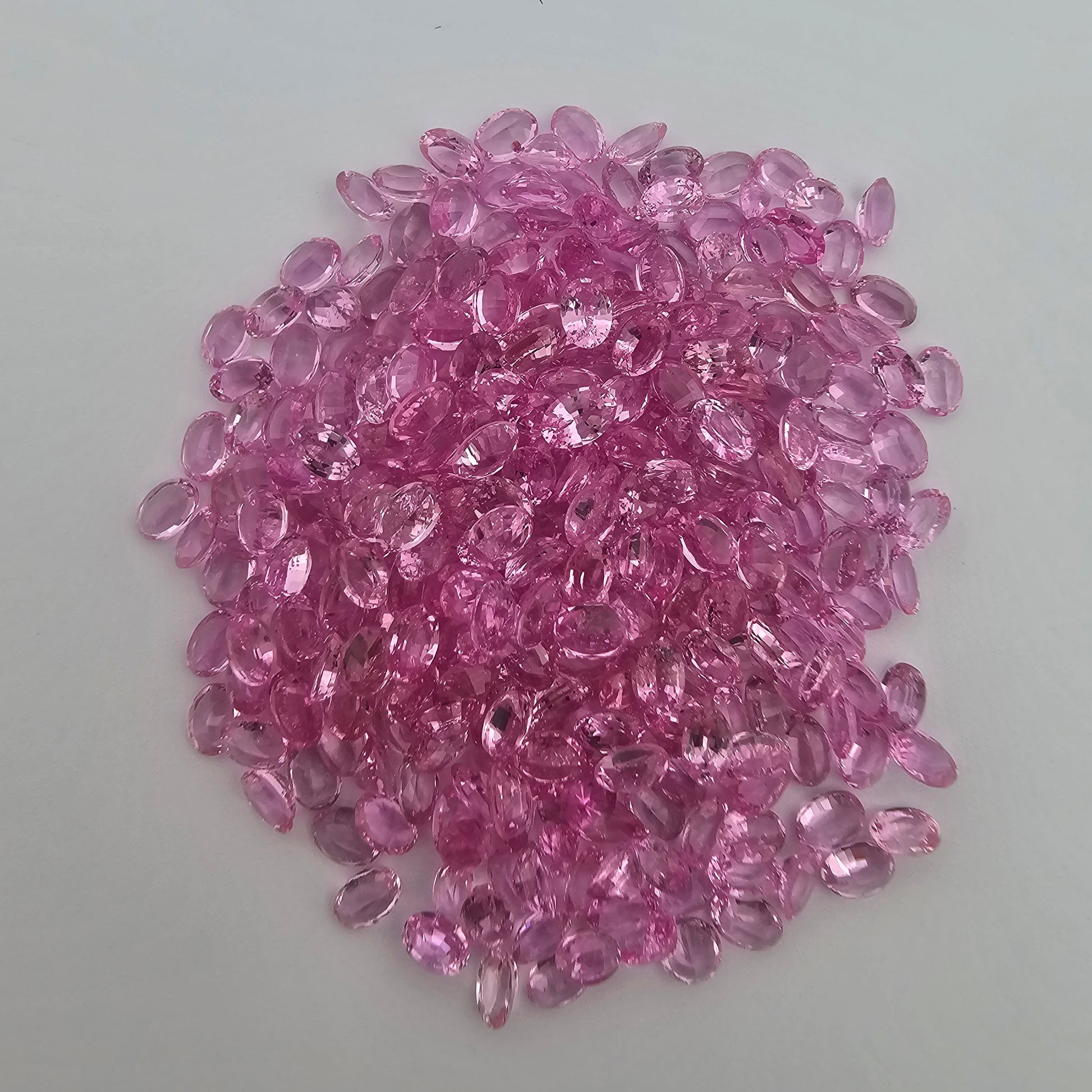 online Pink Sapphire Stone Oval lot 3×2 mm