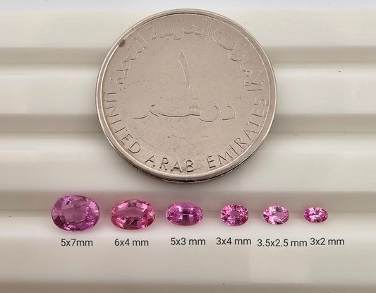 shop Pink Sapphire Stone Oval Lot