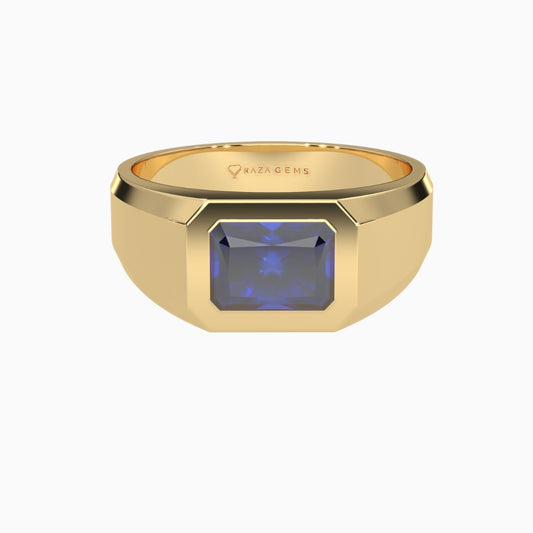 Blue Sapphire Ring Fidda Yellow Gold