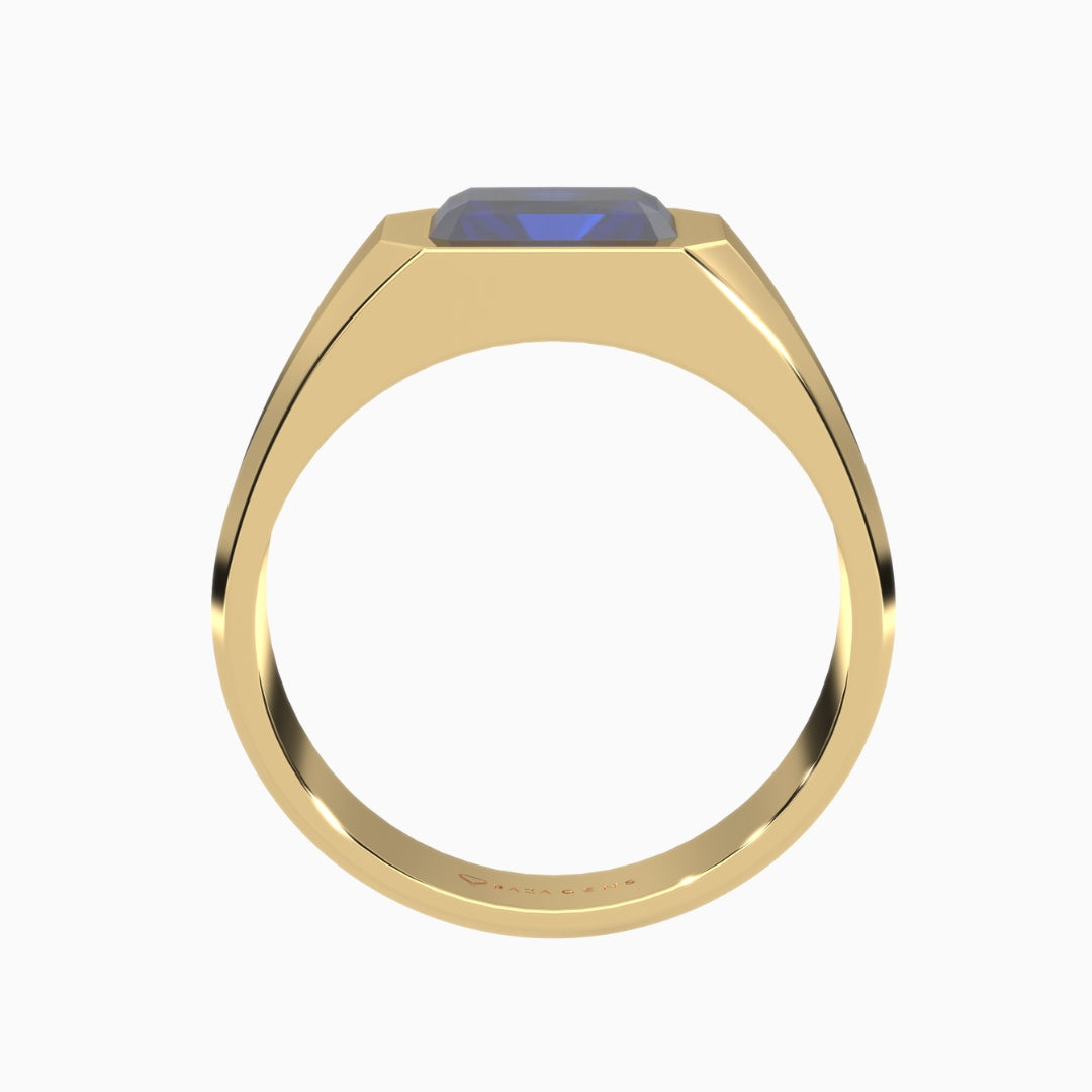 Blue Sapphire Ring Fidda Yellow Gold