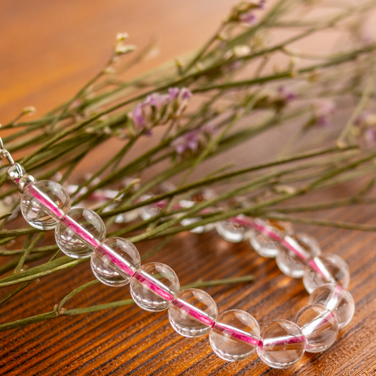 White Color Beads Bracelet for Women (BRA0192)