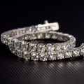 White Stone and Silver (Quality 925) Bracelet for Women (BRA0193)