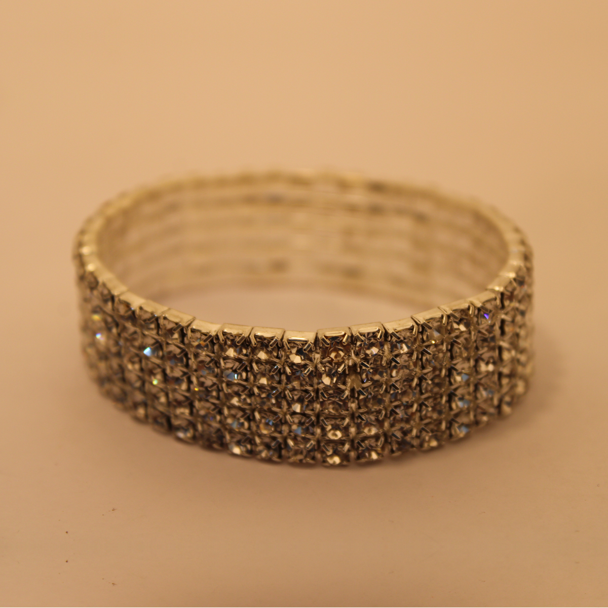 Moissanite / Zircon with 18K Gold Bangle for Women (BAN0990)
