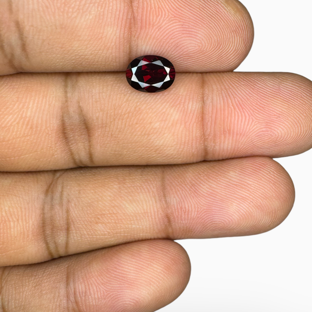 1.40 Carats Red Garnet Stone Oval Cut 6x8 mm Buy Online