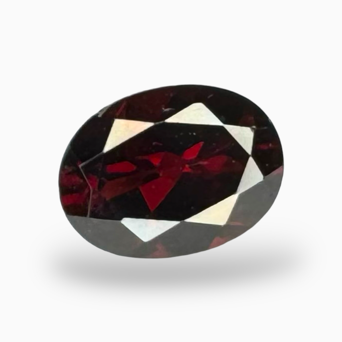 1.40 Carats Red Garnet Stone Oval Cut 6x8 mm Buy Online