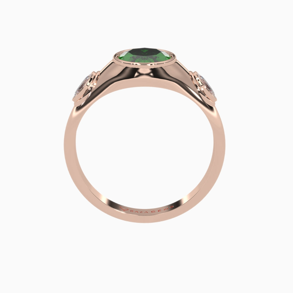 Lawahiz Emerald Ring 18K Rose Gold